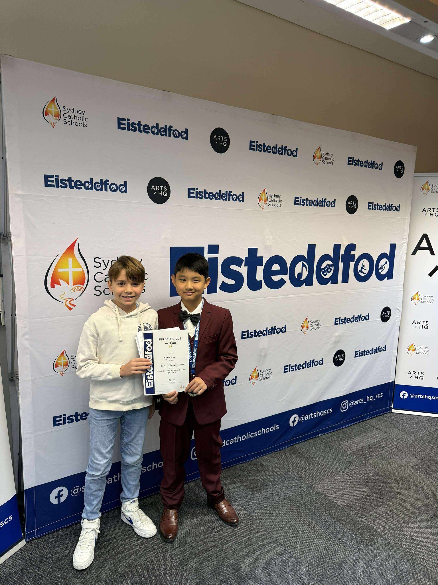 Eugene Luu won First Prize at the Eisteddfod Sydney School Competition 2025 (city-wide) 